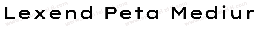 Lexend Peta Medium字体转换